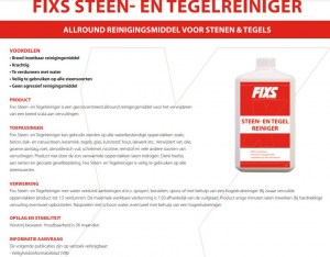  Fix Steen- en Tegelreiniger 1 Ltr. A. van Elk BV